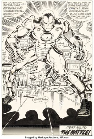 John Romita Jr. and Bob Layton Iron Man #126 Splash Page 17 Original Art (Marvel, 1979) by John Salvatore Romita Jr - Auction record, sale price, and art valuation. Compare with similar artists and explore comparable artworks.
