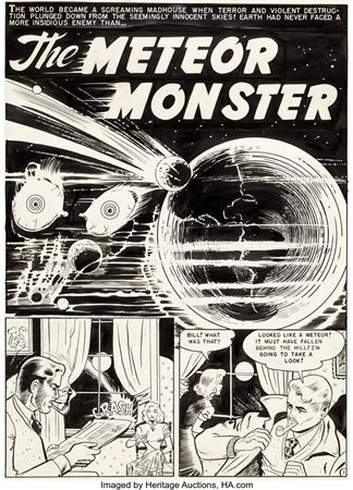 Sample artwork by Harry Harrison (1925 - 2012), known for illustrations - View similar artists and auction records