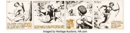 Rex Maxon Tarzan Daily Comic Strip Episodes #265-#266 Original Art Group of 2 (United Feature Syndicate, 1940) by Rex Maxon - Auction record, sale price, and art valuation. Compare with similar artists and explore comparable artworks.