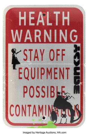 Health Warning, Stay Off Equiment. Possible Contamination