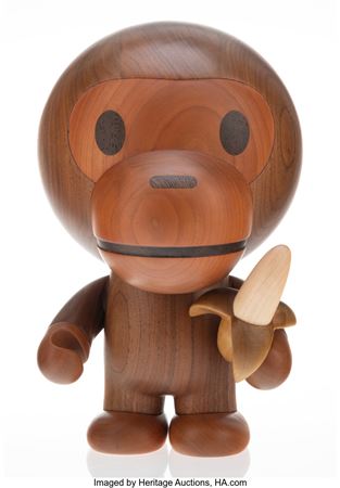 Wooden Baby Milo, 2021 by BAPE: A Steet Wear Brand - Auction record, sale price, and art valuation. Compare with similar artists and explore comparable artworks.