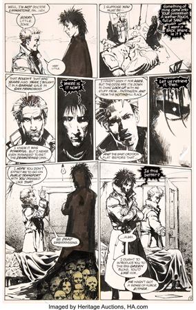 Sandman #3 Story Page 9 John Constantine Original Art (DC, 1989)