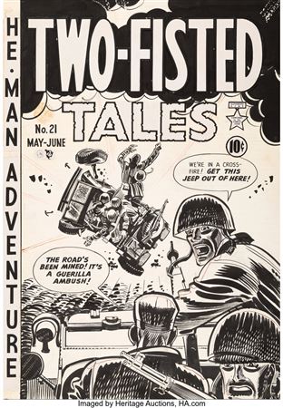 Two-Fisted Tales #21 Cover Original Art (EC, 1951)