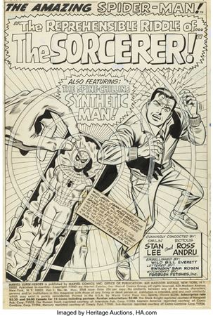 Marvel Super-Heroes #14 Splash Page 1 Original Art (Marvel, 1968)