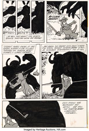 Cerebus #1 Story Page 5 Original Art (Aardvark-Vanaheim, 1977)