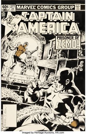 Captain America #277 Cover Original Art (Marvel, 1983)