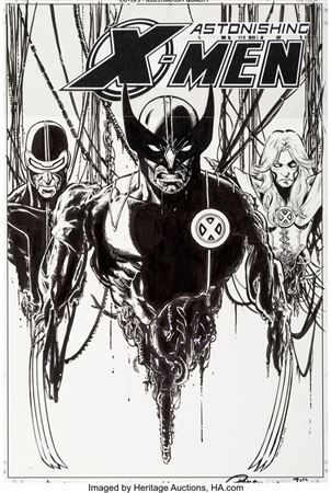 Astonishing X-Men #33 Cover Original Art (Marvel, 2010)