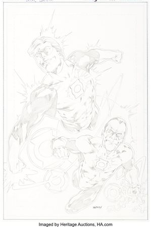 Green Lantern #33 Cover Original Art (DC, 2008)