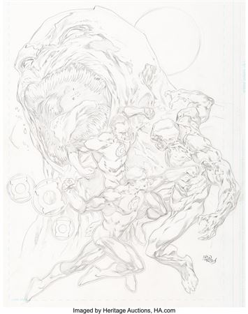 Green Lantern #34 Cover Original Art (DC, 2008)