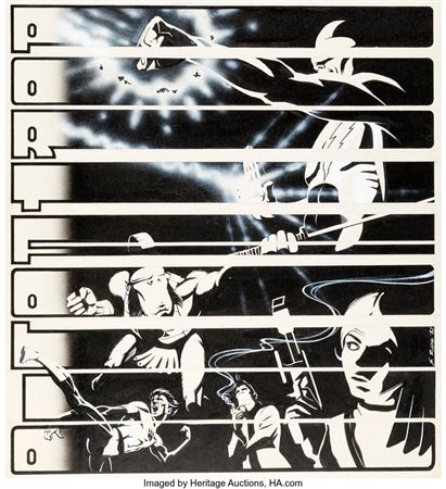 Nexus Portfolio Cover Original Art (Capital, 1982)