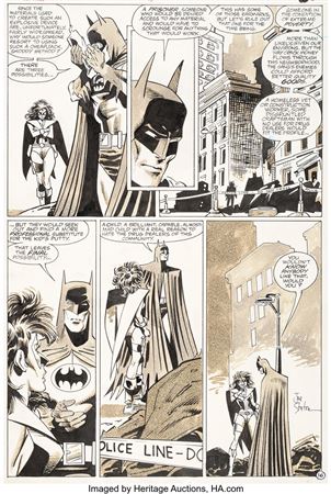 The Huntress #18 Story Page 16 Original Art (DC, 1990)
