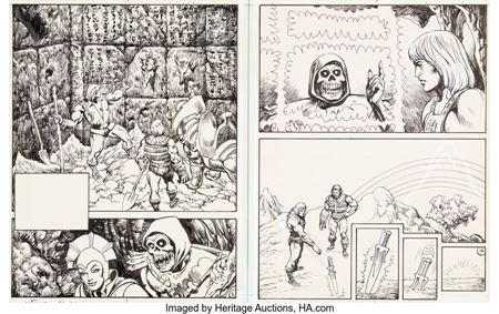 He-Man and the Masters of the Universe "Masks of Power" Mini Comic Pages 1 and 14 (Mattel, 1983)