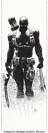 Mike Deodato Jr. Age of Ultron #1 Variant Cover Original Art (Marvel, 2013)