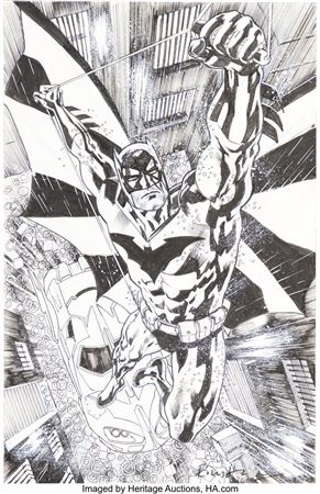 Bryan Hitch Detective Comics #1034 2nd Print Cover Original Art (DC, 2021)