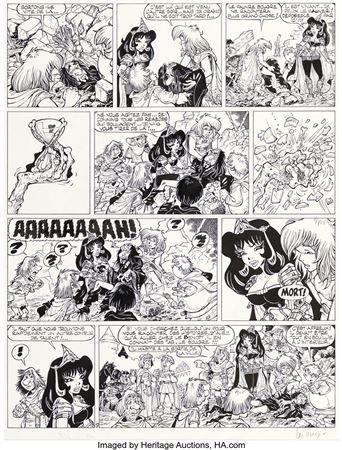 Philippe Luguy Percevan: The Lords of Hell #7 Page 17 Original Art (Dargaud, 1992)