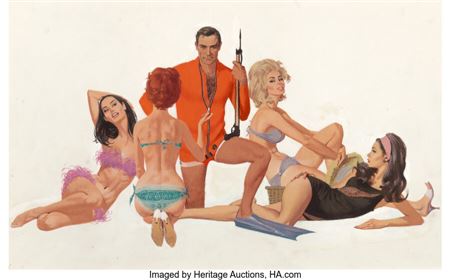 James Bond: Thunderball, movie poster illustration