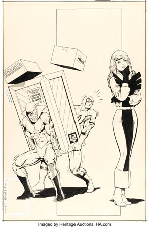 Kevin Maguire and Al Gordon Justice League International #8 Cover Original Art (DC, 1987) by Kevin Maguire - Auction record, sale price, and art valuation. Compare with similar artists and explore comparable artworks.