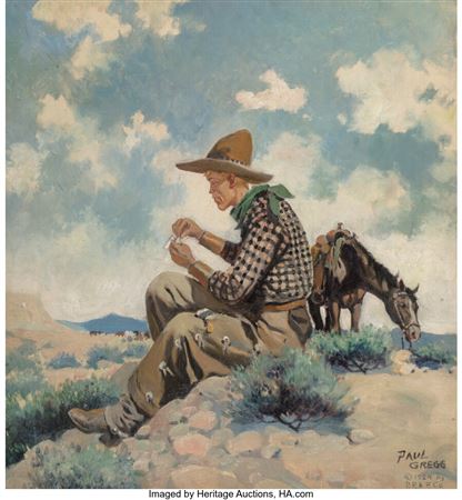 Cowboy Resting