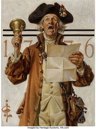 Town Crier, The Saturday Evening Post cover