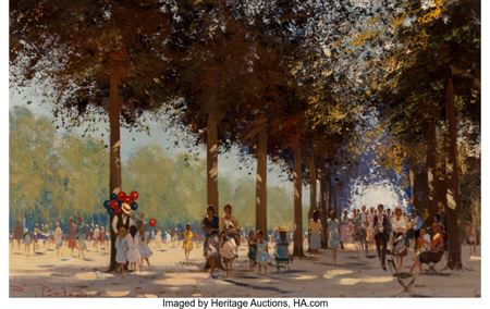 Springtime promenade
