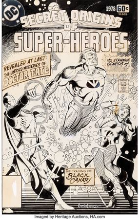 José Luis García-Lopez DC Special Series #10 Secret Origins of Super-Heroes Special Cover Original Art (DC, 1978)