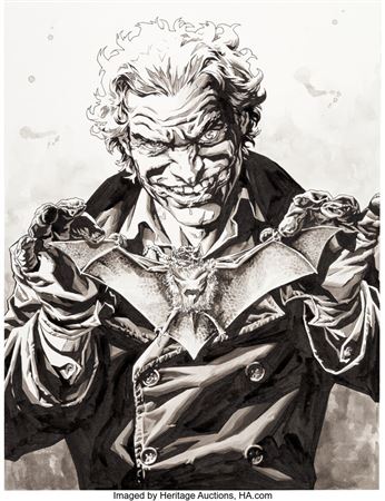 Lee Bermejo - Joker Illustration Original Art (c. 2010s)