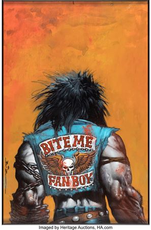 Simon Bisley Lobo's Back #1 Cover Original Art (DC, 1992)