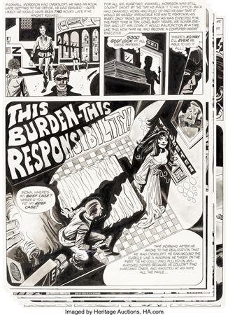Jerry Grandenetti Creepy #47 Complete 10-Page Story "This Burden -- This Responsibility!" Original Art (Warren Publ., 1972)