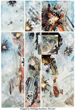 George Pratt Enemy Ace: War Idyll Story Page 45 Original Art (DC, 1990) by George Pratt - Auction record, sale price, and art valuation. Compare with similar artists and explore comparable artworks.