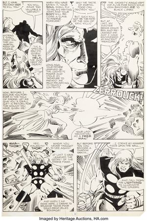 Walt Simonson and Bob Wiacek Thor #348 Story Page 11 Original Art (Marvel, 1984)