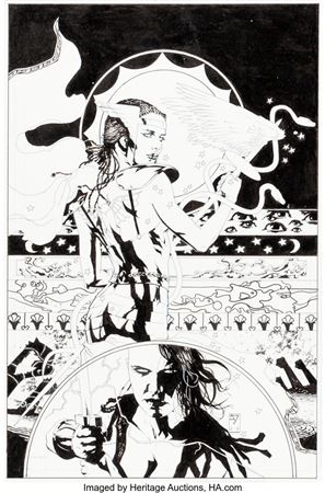 Sample artwork by J H Williams III (20/21st century), known for comic illustration - View similar artists and auction records