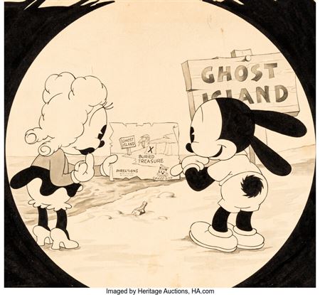 Sample artwork by Walter Lantz (1899 - 1994), known for animation - woody woodpecker - View similar artists and auction records
