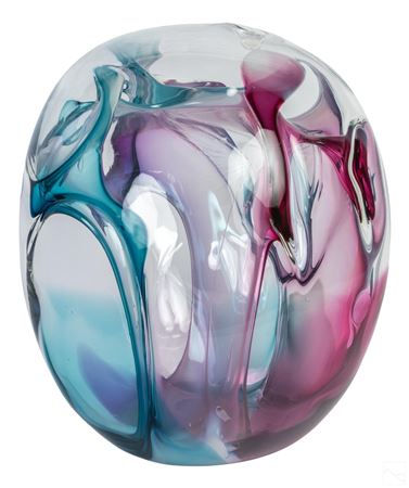Hand blown studio art glass sculpture.