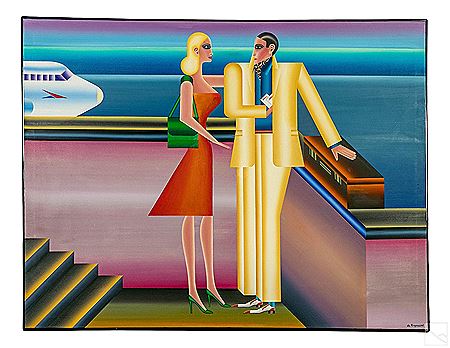 Sample artwork by Andrzej Krajewski (1933 - 2018), known for pop art posters, applied graphics - View similar artists and auction records
