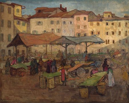 Sample artwork by Regina Seiden Goldberg (1897 - 1991), known for portrait and nude figure painting - View similar artists and auction records