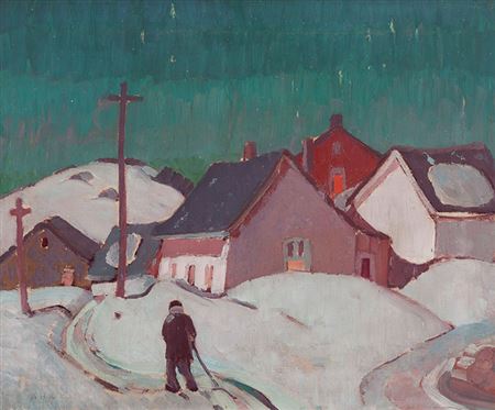 Quebec Village in Winter
