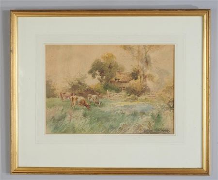 Devon pastoral scene with cows