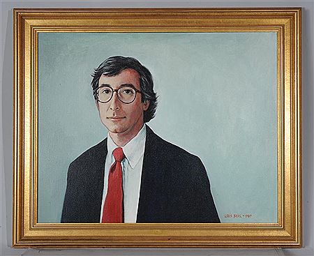 Portrait of Mr. Courtland Spotts IV, in glasses, red tie