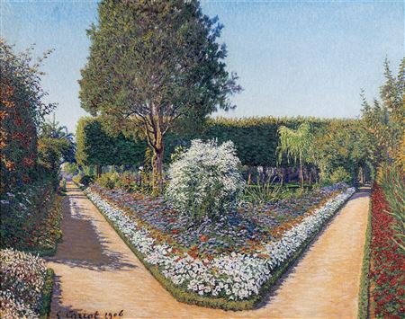 Le jardin de Perigny, Yonne, 1906