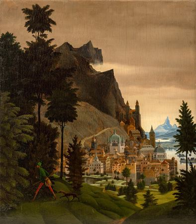 Landschaft mit Jager, 1926