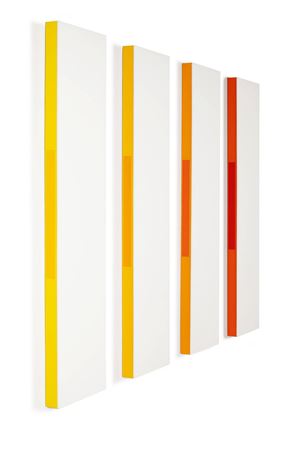 Sample artwork by Cesar Pedro Paternosto (Born 1931), known for abstract geometric acrylic painting, mixed media - View similar artists and auction records