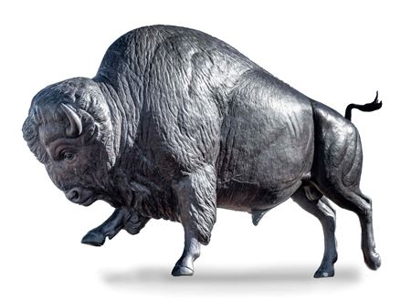 Bull Bison, 2003 by Kent Ullberg - Auction record, sale price, and art valuation. Compare with similar artists and explore comparable artworks.