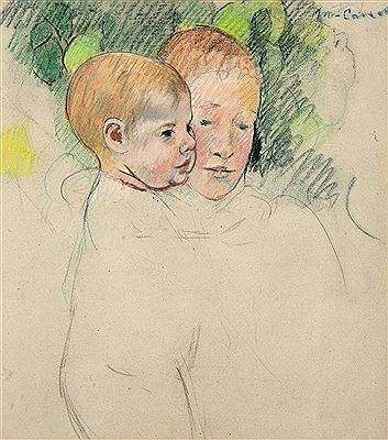 Woman and Child in Front of a Fruit Tree, 1893