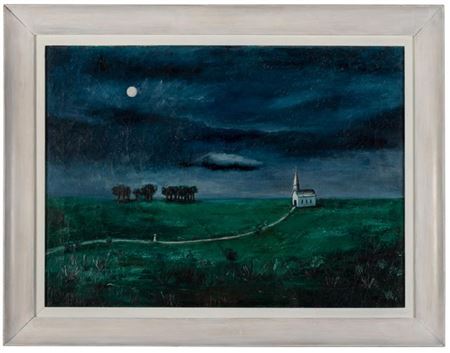 Landscape with Church (Church with Small Figure)