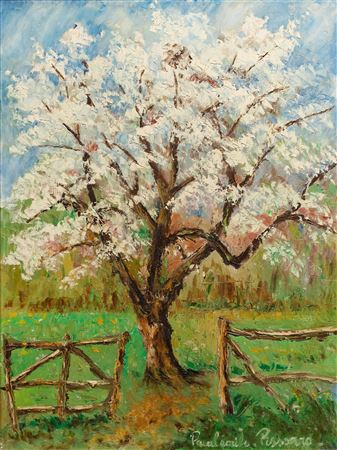 Au printemps, pommier en fleurs, 1950