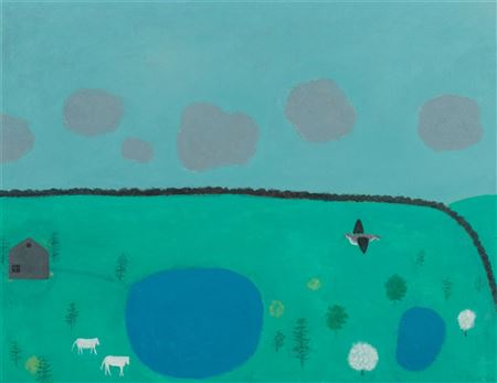Spring Lakes by Doris Emrick Lee - Auction record, sale price, and art valuation. Compare with similar artists and explore comparable artworks.