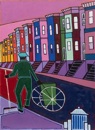 Untitled (Street Sweeper in Harlem), 1971