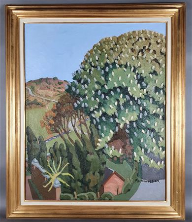 "The beautiful chestnut tree in bloom"