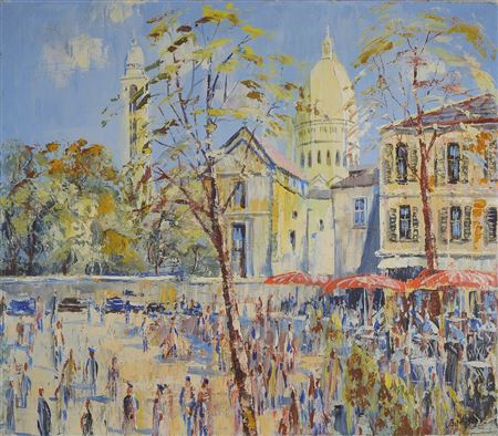 Ansicht von Montmartre in Paris