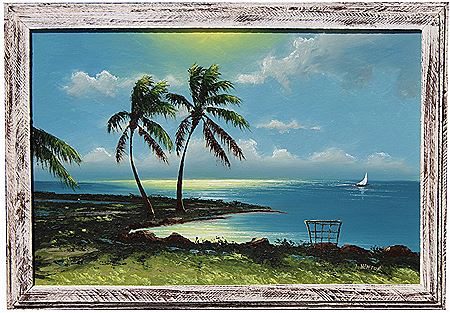 A moonlit coast with a sailboat in the distance. by Lemuel Newton - Auction record, sale price, and art valuation. Compare with similar artists and explore comparable artworks.